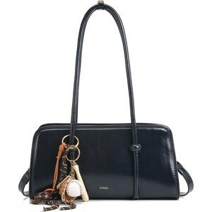 Women’s Dark Blue Multi-Pocket Shoulder Bag Fashion Crossbody Top Handle Bag